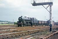 By 1968 all the smaller classes had gone and Black Five number 45318 shunts in the mainline sidings. RS Greenwood